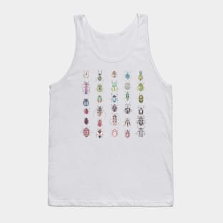 Beetles in a rainbow of colors Tank Top